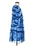 Calvin Klein 100% Polyester Tie-dye Blue Cocktail Dress Size 4 - photo 4