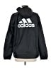 Adidas 100% Polyester Solid Black Windbreaker Size M - photo 2