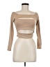 Love J Tan Long Sleeve Top Size M - photo 1