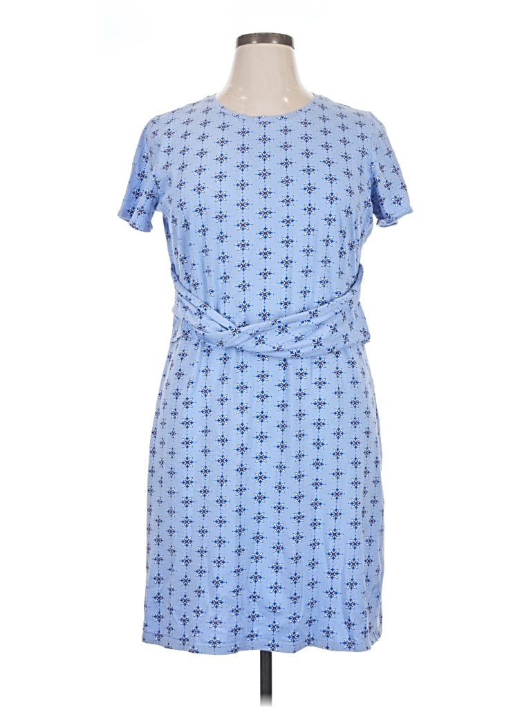 Pre-owned Liz Claiborne Casual Dress In Blue