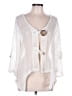 Nina Leonard White Ivory Cardigan Size L - photo 1