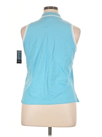 Rafaella Sleeveless Button-Down Shirt (view 2)