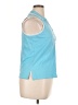 Rafaella Blue Sleeveless Button-Down Shirt Size XL - photo 4