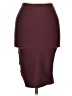 Shinestar Solid Burgundy Formal Skirt Size M - photo 1
