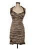 Nicole Miller 100% Polyester Brown Cocktail Dress Size 4 - photo 1