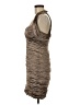 Nicole Miller 100% Polyester Brown Cocktail Dress Size 4 - photo 5