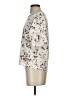 Democracy Silver Ivory Short Sleeve Blouse Size S - photo 5