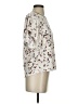 Democracy Silver Ivory Short Sleeve Blouse Size S - photo 4