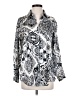 Zara Paisley Silver Long Sleeve Blouse Size XS - photo 1