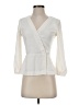 J.Crew 100% Polyester Ivory 3/4 Sleeve Blouse Size 0 (petite) - photo 1