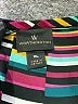 Worthington 100% Polyester Color Block Black Short Sleeve Blouse Size XL - photo 7