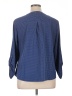 Notations Polka Dots Blue 3/4 Sleeve Blouse Size XL - photo 2