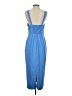 BHLDN Solid Blue Cocktail Dress Size S - photo 2