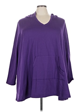 Woman Within Pullover Hoodie (view 1)