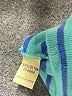 L.L.Bean 100% Cotton Stripes Teal 3/4 Sleeve Top Size L - photo 8