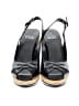 Stuart Weitzman Black Wedges Size 8 1/2 - photo 2