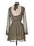 Forever 21 100% Polyester Chevron-herringbone Brown Casual Dress Size M - photo 2