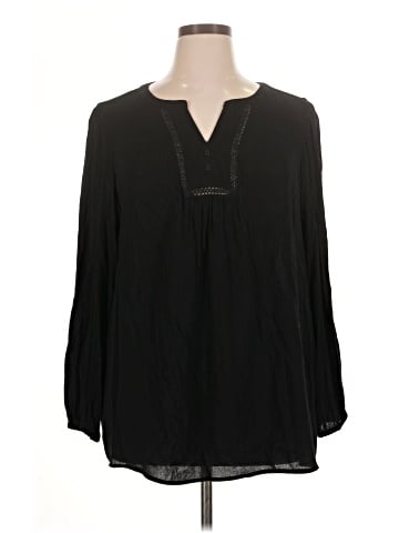 Terra & Sky Long Sleeve Blouse (view 1)