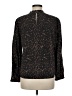 Rails Animal Print Black Long Sleeve Blouse Size M - photo 2