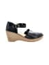 Born 100% Leather Black Wedges Size 11 - photo 1