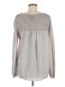 AB Studio 100% Polyester Gray Long Sleeve Top Size M - photo 2