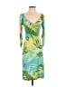 BCBGMAXAZRIA Tropical Green Casual Dress Size S - photo 1
