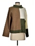 Blu Pepper Color Block Brown Pullover Sweater Size XS - photo 1