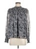 Cinq à Sept 100% Polyester Paisley Gray Long Sleeve Blouse Size M - photo 1