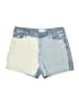 Flying Monkey 100% Cotton Color Block Blue Denim Shorts Size 31 waist - photo 1