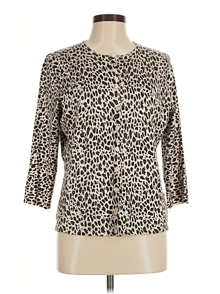 Pre-owned White Stag 3/4 Sleeve Blouse In Tan
