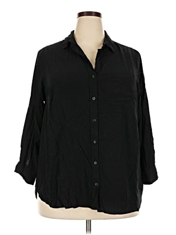 Velvet Heart 3/4 Sleeve Button-Down Shirt (view 1)