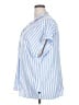 Gap Stripes Blue Short Sleeve Blouse Size XXL - photo 5