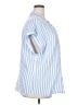 Gap Stripes Blue Short Sleeve Blouse Size XXL - photo 4