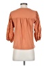 J.Crew 100% Cotton Orange 3/4 Sleeve Blouse Size XS - photo 2