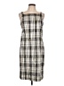 Assorted Brands Plaid Gray Casual Dress Size 12 Petite - photo 1