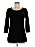 Chico's 100% Polyester Black 3/4 Sleeve Top Size M (estimated) - photo 1