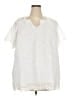 Talbots 100% Cotton White Short Sleeve Blouse Size 3X - photo 1