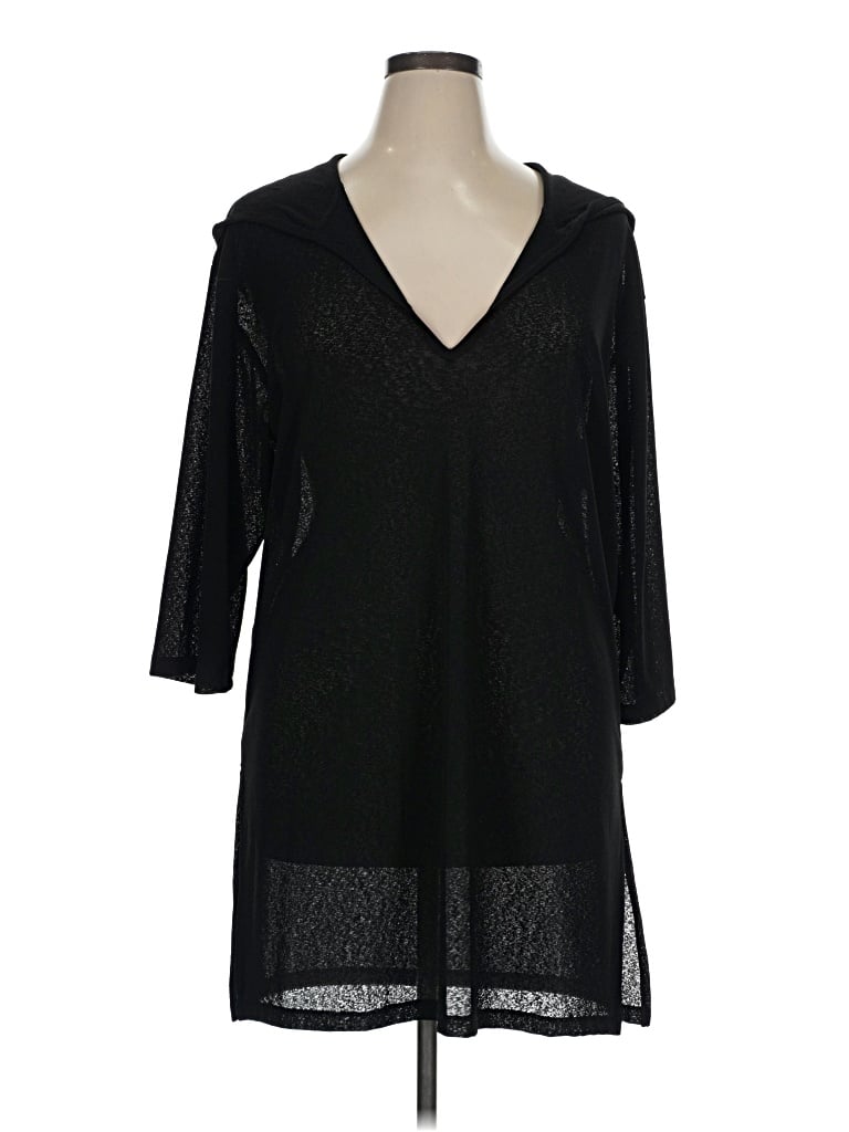 Pre-owned J Valdi Casual Dress In Black