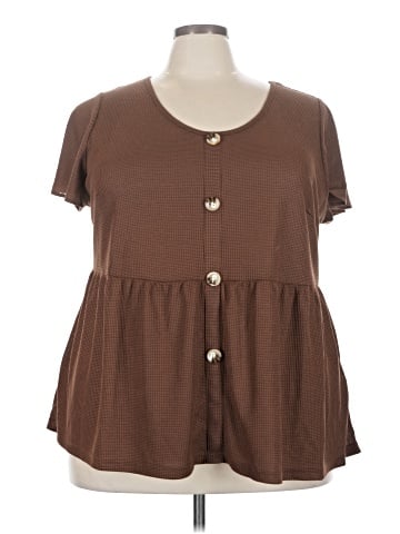 Agnes Orinda Short Sleeve Henley (view 1)
