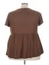 Agnes Orinda Brown Short Sleeve Henley Size 3X - photo 2