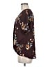 Weston 100% Polyester Brown Short Sleeve Blouse Size M - photo 5