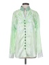 Only 100% Polyester Green Long Sleeve Blouse Size S - photo 1