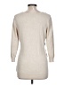 All At Once Color Block Tan Silver Cardigan Size L - photo 2