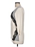 All At Once Color Block Tan Silver Cardigan Size L - photo 5