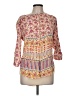 Nine West 100% Viscose Print Pink 3/4 Sleeve Blouse Size M - photo 1