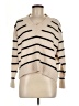 CAARA 100% Wool Stripes Ivory Wool Pullover Sweater Size M - photo 1