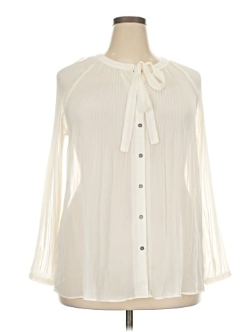 Lane Bryant Long Sleeve Blouse (view 1)
