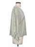 Halogen Metallic Silver Long Sleeve Blouse Size S - photo 4