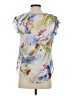 Milano Ivory Short Sleeve Blouse Size P (petite) - photo 2
