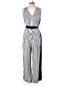 Ann Taylor Stripes Black Jumpsuit Size 10 - photo 2
